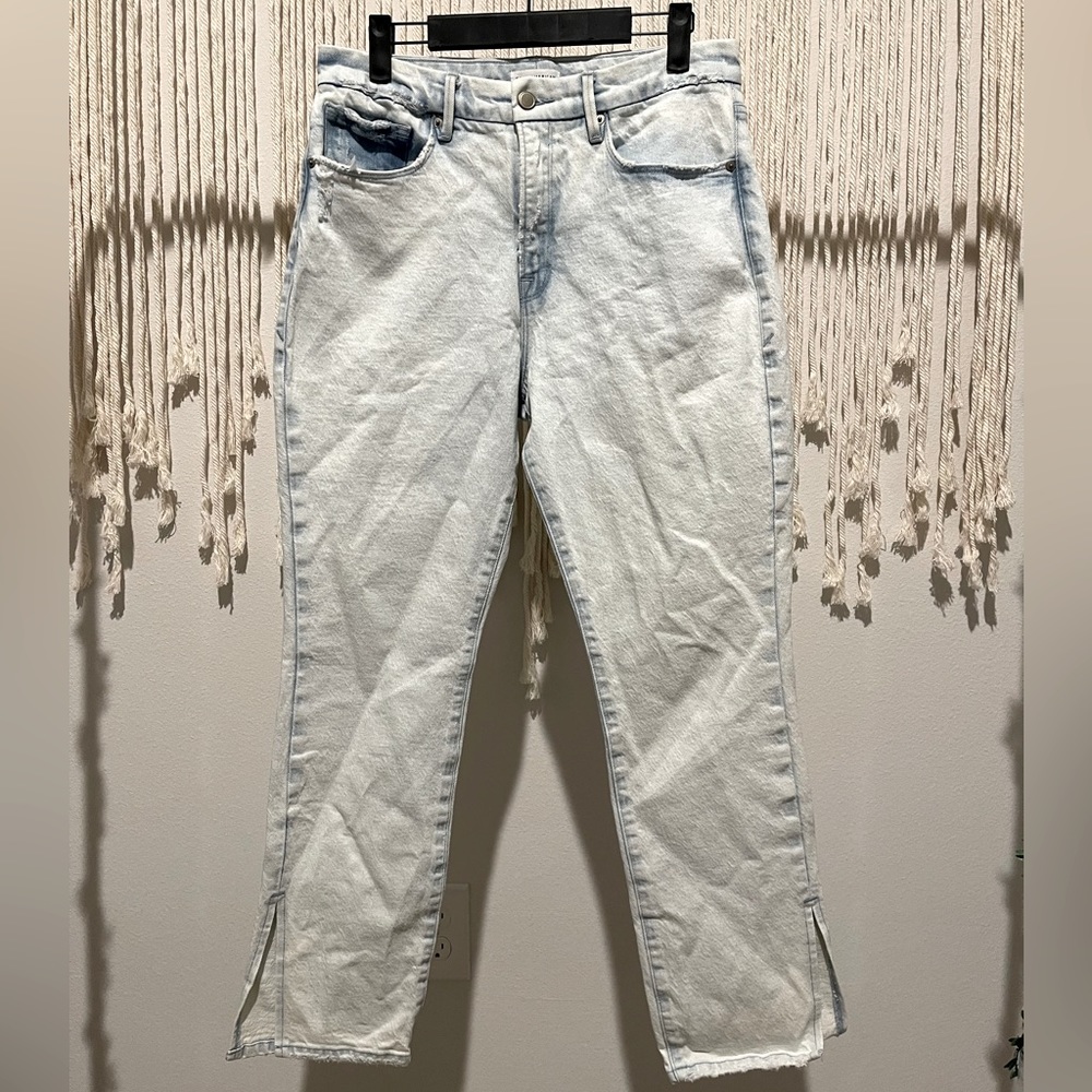 Khloé Kardashian Good American Denim Jeans Naturally Distressed Size 8 (29)